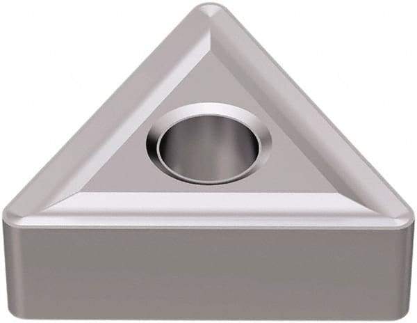Seco - TNMG332 M4 Grade TK1501 Carbide Turning Insert - Ti(C/N)/Al2O3/Cr Finish, 60° Triangle, 3/8" Inscr Circle, 3/16" Thick, 1/32" Corner Radius - Eagle Tool & Supply