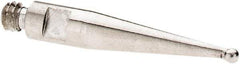 SPI - 1mm Ball Diam, Stainless Steel, Ball Test Indicator Contact Point - 13.7mm Contact Point Length, Use with SPI Integral Series - Eagle Tool & Supply