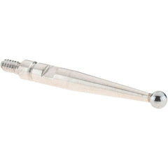 SPI - 2mm Ball Diam, Carbide, Ball Test Indicator Contact Point - 20.8mm Contact Point Length, Use with SPI Integral Series - Eagle Tool & Supply