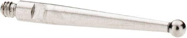 SPI - 2mm Ball Diam, Stainless Steel, Ball Test Indicator Contact Point - 20.3mm Contact Point Length, Use with SPI Integral Series - Eagle Tool & Supply