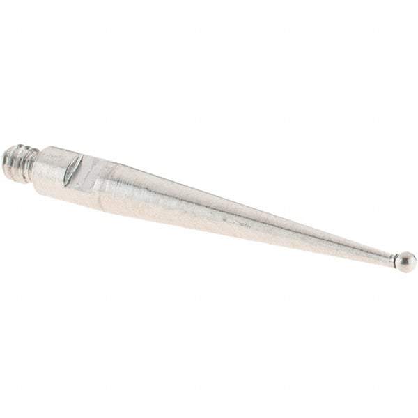 SPI - 1mm Ball Diam, Stainless Steel, Ball Test Indicator Contact Point - 20.3mm Contact Point Length, Use with SPI Integral Series - Eagle Tool & Supply