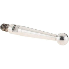 SPI - 3mm Ball Diam, Stainless Steel, Ball Test Indicator Contact Point - 16.8mm Contact Point Length, Use with SPI Integral Series - Eagle Tool & Supply