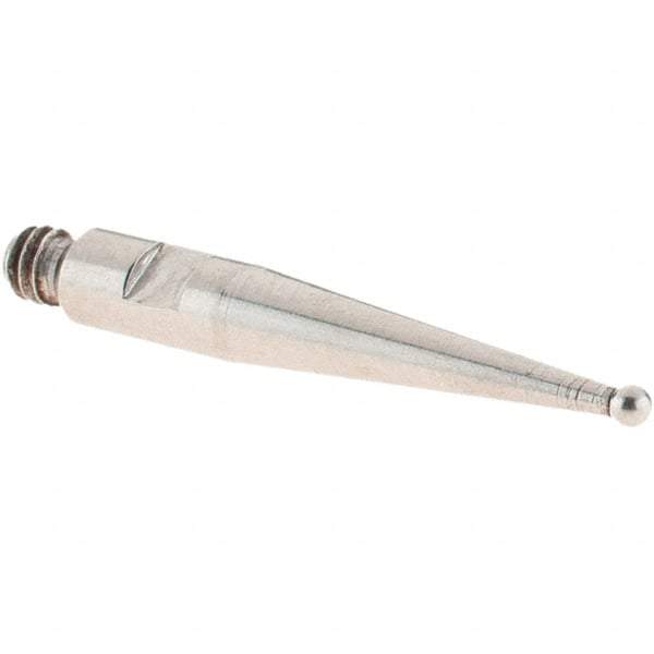 SPI - 1mm Ball Diam, Stainless Steel, Ball Test Indicator Contact Point - 16.8mm Contact Point Length, Use with SPI Integral Series - Eagle Tool & Supply