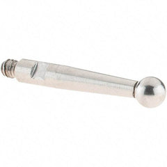 SPI - 3mm Ball Diam, Stainless Steel, Ball Test Indicator Contact Point - 16.3mm Contact Point Length, Use with SPI Integral Series - Eagle Tool & Supply