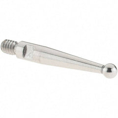 SPI - 2mm Ball Diam, Stainless Steel, Ball Test Indicator Contact Point - 15.5mm Contact Point Length, Use with SPI Integral Series - Eagle Tool & Supply
