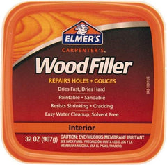 Elmer's - 1 Qt Jar Wood Filler - White - Eagle Tool & Supply