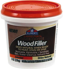 Elmer's - 8 oz Jar Wood Filler - Natural - Eagle Tool & Supply