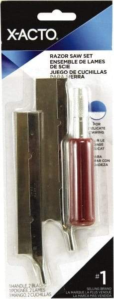 X-ACTO - Stainless Steel Hobby Knife with 2 Blades - #5 Blade, Plastic Handle - Eagle Tool & Supply