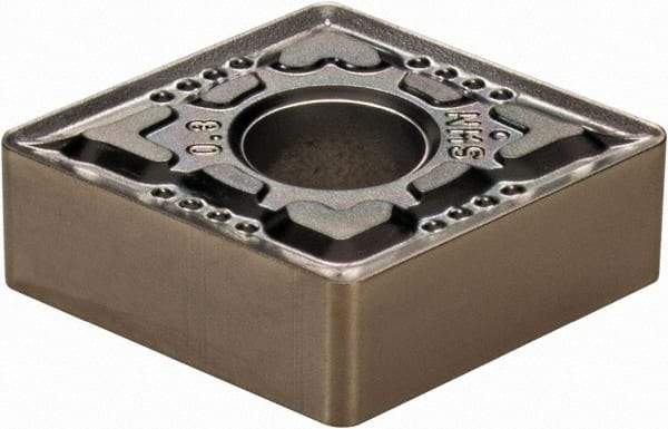 Walter - CNMG432 NMS Grade WSM10 Carbide Turning Insert - TiAlN/Al2O3/ZrCN Finish, 80° Diamond, 1/2" Inscr Circle, 3/16" Thick, 1/32" Corner Radius - Eagle Tool & Supply