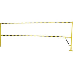 Vestil - Steel Rail Safety Gate - 4" Wide x 159" Door Height, Yellow - Eagle Tool & Supply