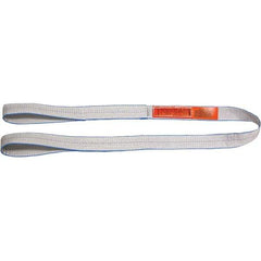 Lift-All - 13' Long x 2" Wide, 6,400 Lb Vertical Capacity, Polyester Web Sling - 5,000 Lb Choker Capacity - Eagle Tool & Supply