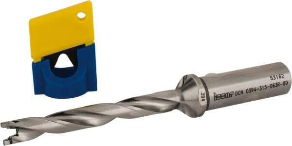 Iscar - 0.394" to 0.429" Diam, 8xD, 3.15" Max Depth, 5/8" Shank Diam, 5.68" OAL, Replaceable-Tip Drill - FCP, ICK, ICK-2M, ICM, ICN, ICP, iCP-2M Insert, 10 Seat Size, 37769882 Toolholder, Series SumoCham - Eagle Tool & Supply