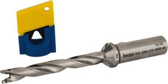 Iscar - 0.394" to 0.429" Diam, 8xD, 3.15" Max Depth, 5/8" Shank Diam, 5.68" OAL, Replaceable-Tip Drill - FCP, ICK, ICK-2M, ICM, ICN, ICP, iCP-2M Insert, 10 Seat Size, 37769882 Toolholder, Series SumoCham - Eagle Tool & Supply