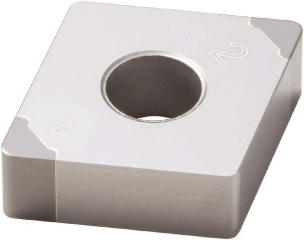 Seco - CNGA432 Grade CBN170 PCBN Turning Insert - Uncoated, 80° Diamond, 1/2" Inscr Circle, 3/16" Thick, 1/32" Corner Radius - Eagle Tool & Supply