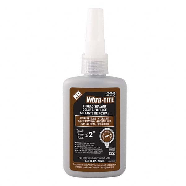 Vibra-Tite - 50 mL Bottle, Brown, Hydraulic - High Pressure Thread Sealant - Eagle Tool & Supply