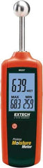 Extech - 40 to 110°F Operating Temp, Pinless Moisture Meter - LCD Display - Eagle Tool & Supply