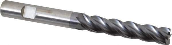 Kennametal - 1/2", 4 Flute, Solid Carbide, 0.03" Corner Radius End Mill - 5" OAL, 2-1/2" LOC - Eagle Tool & Supply