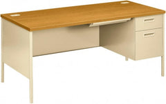 Hon - Office Cubicle Workstations & Worksurfaces Type: Single Right Pedestal Workstation Desk Width (Inch): 68-3/4 - Eagle Tool & Supply