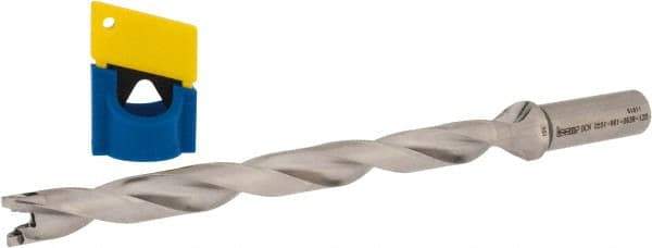 Iscar - 0.551" to 0.567" Diam, 12xD, 6.61" Max Depth, 0.63" Shank Diam, 9.38" OAL, Replaceable-Tip Drill - FCP, ICK, ICK-2M, ICM, ICP, iCP-2M Insert, 37804010 Toolholder, Series SumoCham - Eagle Tool & Supply