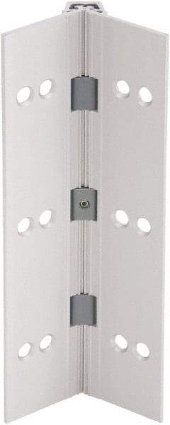 IVES - 83" Long x 4" Wide, Aluminum Continuous Hinge - 6" Thick, With Holes - Eagle Tool & Supply
