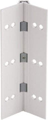IVES - 83" Long x 4" Wide, Aluminum Continuous Hinge - 6" Thick, With Holes - Eagle Tool & Supply