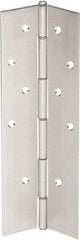 IVES - 83" Long x 4" Wide, Aluminum Continuous Hinge - 6" Thick, With Holes - Eagle Tool & Supply