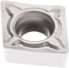 Seco - CCMT21.50 F1 Grade TP3501 Carbide Turning Insert - TiCN/Al2O3 Finish, 80° Diamond, 1/4" Inscr Circle, 3/32" Thick, 0.2mm Corner Radius - Eagle Tool & Supply
