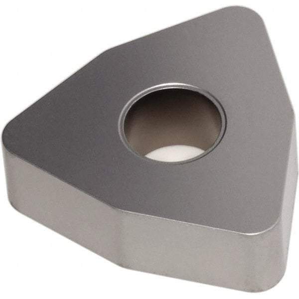 Seco - WNMA434 Flat Top Grade TK1501 Carbide Turning Insert - Ti(C/N)/Al2O3/Cr Finish, 80° Trigon, 1/2" Inscr Circle, 3/16" Thick, 1/16" Corner Radius - Eagle Tool & Supply
