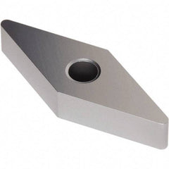 Seco - VNMA332 Flat Top Grade TK1501 Carbide Turning Insert - Ti(C/N)/Al2O3/Cr Finish, 35° Diamond, 3/8" Inscr Circle, 3/16" Thick, 1/32" Corner Radius - Eagle Tool & Supply