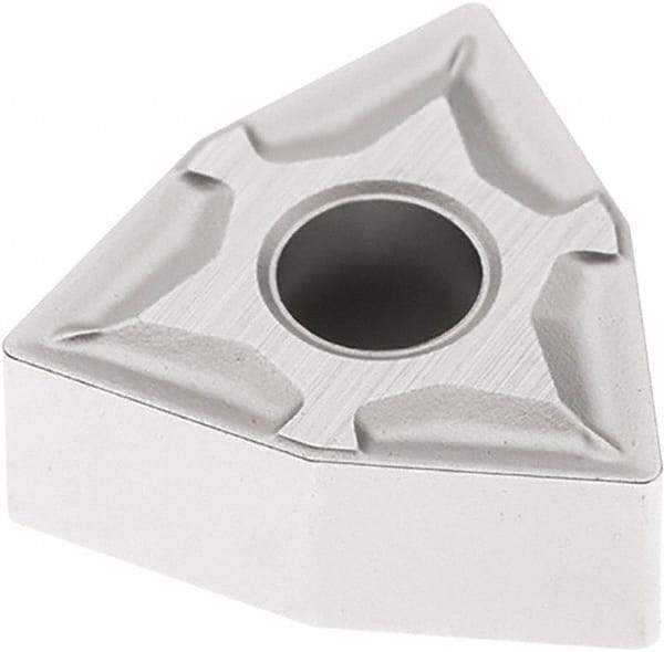 Seco - WNMG431 M3 Grade TK1501 Carbide Turning Insert - Ti(C/N)/Al2O3/Cr Finish, 80° Trigon, 1/2" Inscr Circle, 3/16" Thick, 1/64" Corner Radius - Eagle Tool & Supply