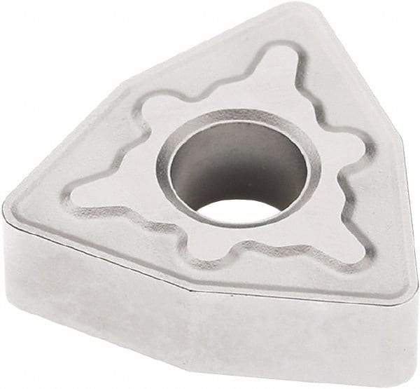 Seco - WNMG432 MR7 Grade TK1501 Carbide Turning Insert - Ti(C/N)/Al2O3/Cr Finish, 80° Trigon, 1/2" Inscr Circle, 3/16" Thick, 1/32" Corner Radius - Eagle Tool & Supply