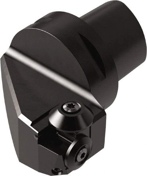 Seco - Insert Style Thread Chaser, 65mm Head Length, Right Hand Cut, External Modular Threading Cutting Unit Head - System Size C6, 45mm Center to Cutting Edge, Series Seco-Capto - Eagle Tool & Supply