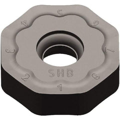 Kennametal - ONGX645 HB Grade KCK15 Carbide Milling Insert - TiN/TiCN/Al2O3 Finish, 15/64" Thick, 20mm Inscribed Circle, 2mm Corner Radius - Eagle Tool & Supply