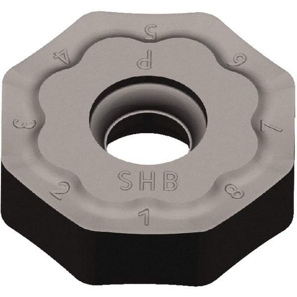 Kennametal - ONPX645 HB Grade KCK20 Carbide Milling Insert - TiN Finish, 15/64" Thick, 20mm Inscribed Circle, 2mm Corner Radius - Eagle Tool & Supply