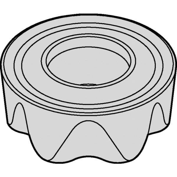 Kennametal - RCGT2006M0 LF Grade KCSM40 Carbide Milling Insert - AlTiN/TiN Finish, 1/4" Thick, 20mm Inscribed Circle - Eagle Tool & Supply