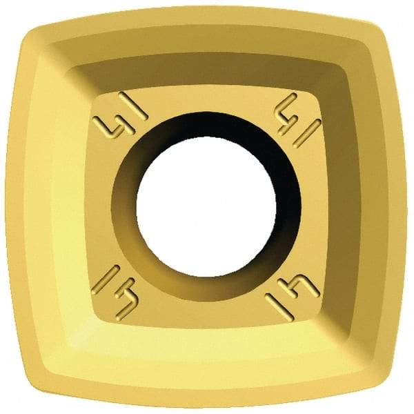 Kennametal - XDPT120508 Grade X500 Carbide Milling Insert - TiN Finish, 7/32" Thick, 1/2" Inscribed Circle, 1/32" Corner Radius - Eagle Tool & Supply