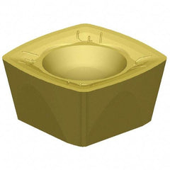 Kennametal - XDPT090408 Grade KCSM40 Carbide Milling Insert - AlTiN/TiN Finish, 3/16" Thick, 3/8" Inscribed Circle, 1/32" Corner Radius - Eagle Tool & Supply