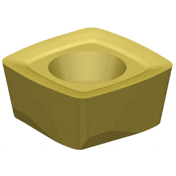 Kennametal - XPPT06308 Grade KCSM40 Carbide Milling Insert - AlTiN/TiN Finish, 1/8" Thick, 7mm Inscribed Circle, 1/32" Corner Radius - Eagle Tool & Supply