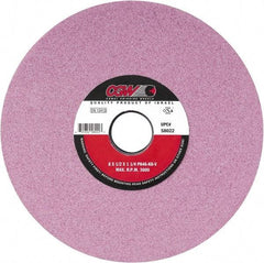 Camel Grinding Wheels - 7" Diam x 1-1/4" Hole x 1/4" Thick, K Hardness, 100 Grit Surface Grinding Wheel - Aluminum Oxide, Type 1, Fine Grade, Vitrified Bond, No Recess - Eagle Tool & Supply