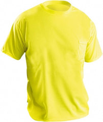 OccuNomix - Size L Hi-Viz Yellow High Visibility Short Sleeve T-Shirt - Eagle Tool & Supply