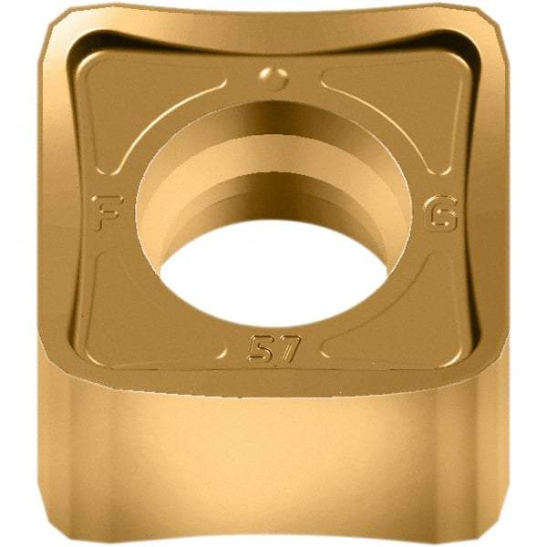 Walter - F27 Grade WKP35S Milling Insert - 6.4mm Thick, 12.7mm Inscribed Circle, 0.3mm Corner Radius - Eagle Tool & Supply