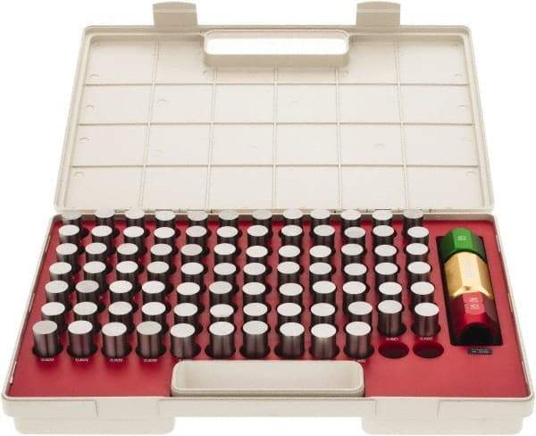 SPI - 82 Piece, 0.751-0.832 Inch Diameter Plug and Pin Gage Set - Plus 0.0002 Inch Tolerance, Class ZZ - Eagle Tool & Supply