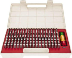 SPI - 250 Piece, 0.251-0.5 Inch Diameter Plug and Pin Gage Set - Plus 0.0002 Inch Tolerance, Class ZZ - Eagle Tool & Supply