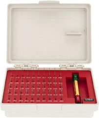 SPI - 50 Piece, 0.011-0.06 Inch Diameter Plug and Pin Gage Set - Minus 0.0002 Inch Tolerance, Class ZZ - Eagle Tool & Supply