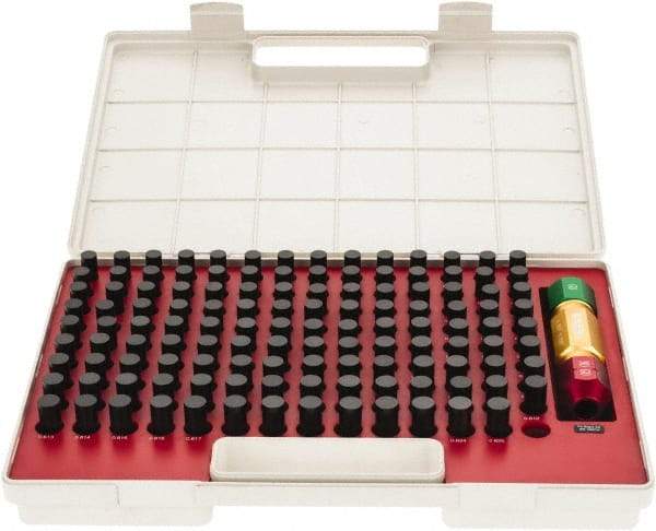 SPI - 125 Piece, 0.501-0.625 Inch Diameter Plug and Pin Gage Set - Plus 0.0002 Inch Tolerance, Class ZZ - Eagle Tool & Supply
