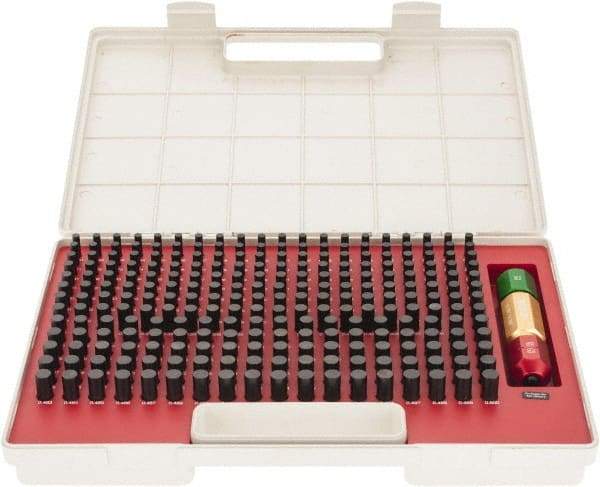 SPI - 250 Piece, 0.251-0.5 Inch Diameter Plug and Pin Gage Set - Minus 0.0002 Inch Tolerance, Class ZZ - Eagle Tool & Supply