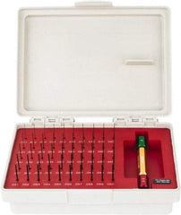 SPI - 50 Piece, 0.011-0.06 Inch Diameter Plug and Pin Gage Set - Minus 0.0002 Inch Tolerance, Class ZZ - Eagle Tool & Supply