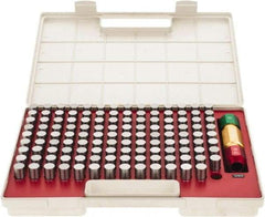SPI - 125 Piece, 16.5-18.98mm Diameter Plug and Pin Gage Set - Minus 0.005mm Tolerance, Class ZZ - Eagle Tool & Supply