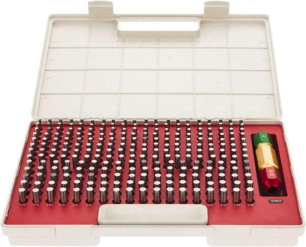 SPI - 250 Piece, 5-9.98mm Diameter Plug and Pin Gage Set - Plus 0.005mm Tolerance, Class ZZ - Eagle Tool & Supply