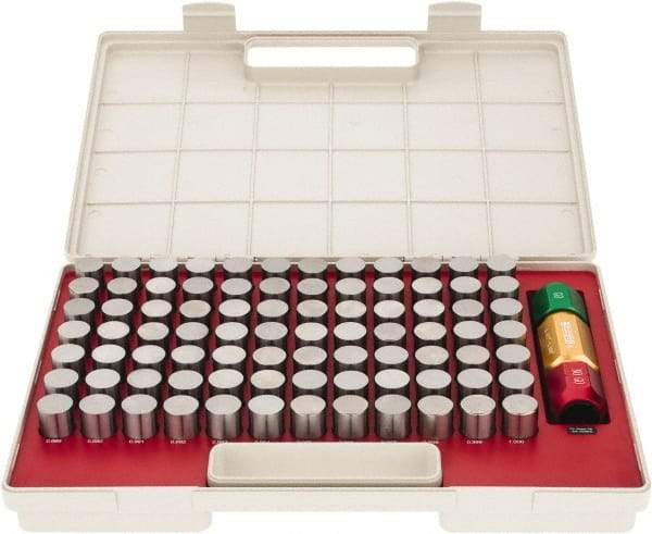 SPI - 84 Piece, 0.917-1 Inch Diameter Plug and Pin Gage Set - Minus 0.0002 Inch Tolerance, Class ZZ - Eagle Tool & Supply
